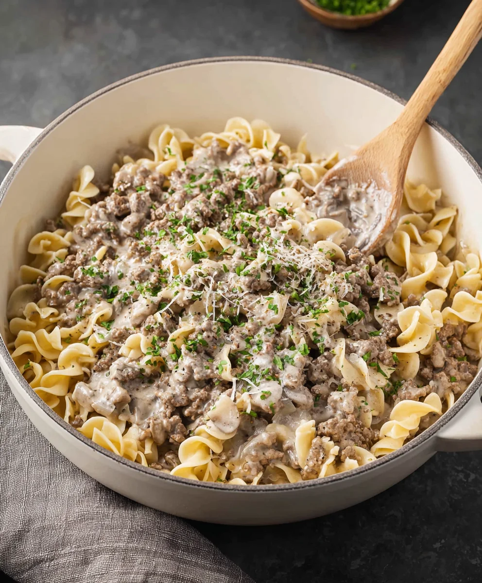 Quick Ground Beef Stroganoff Easy Weeknight Dinner