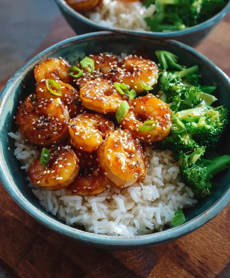 Honey Garlic Shrimp Bowls-Quick & Easy Recipe