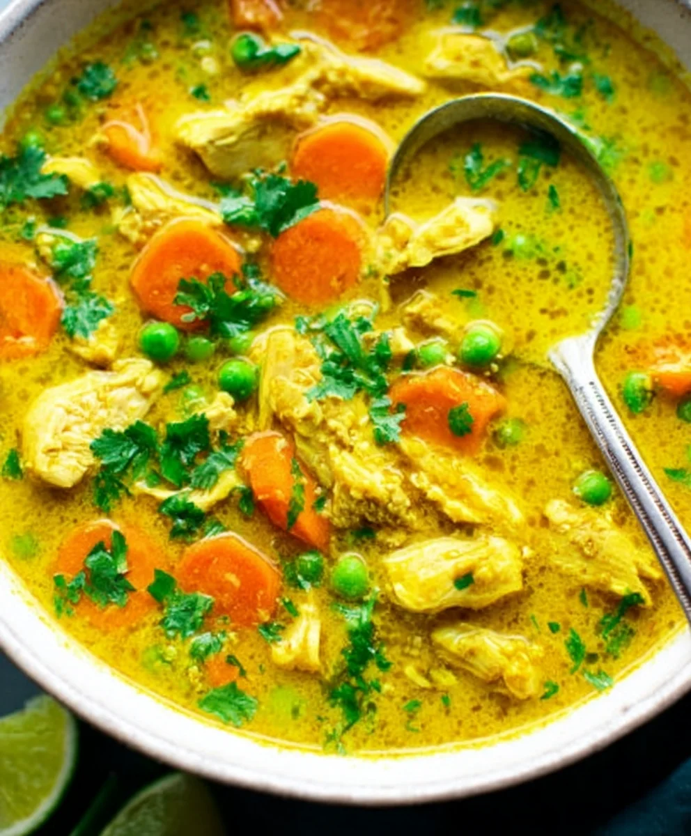 Soothing Turmeric Chicken Soup - Anti Inflammatory Recipe