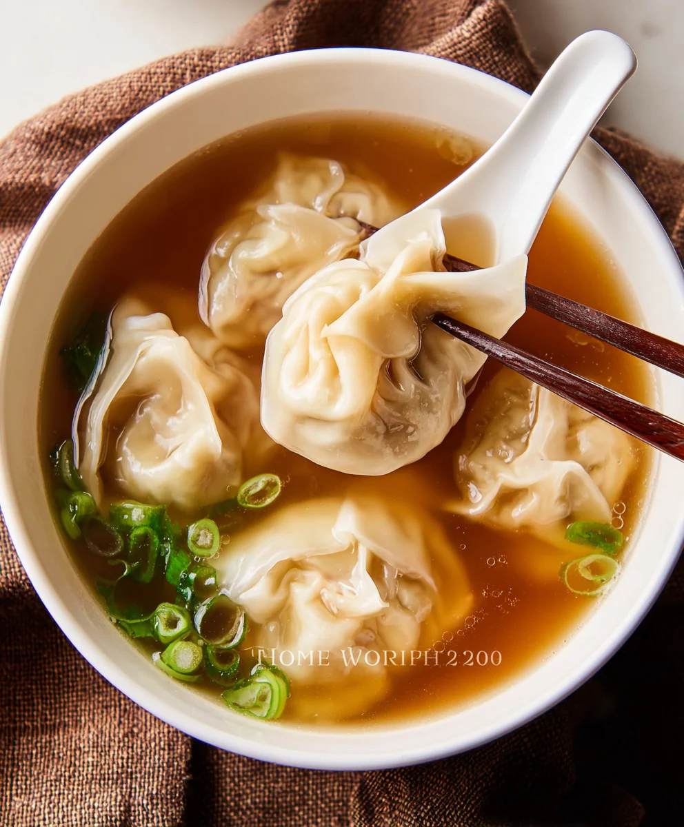 Easy Beef Wonton Soup Recipe-Flavorful & Quick