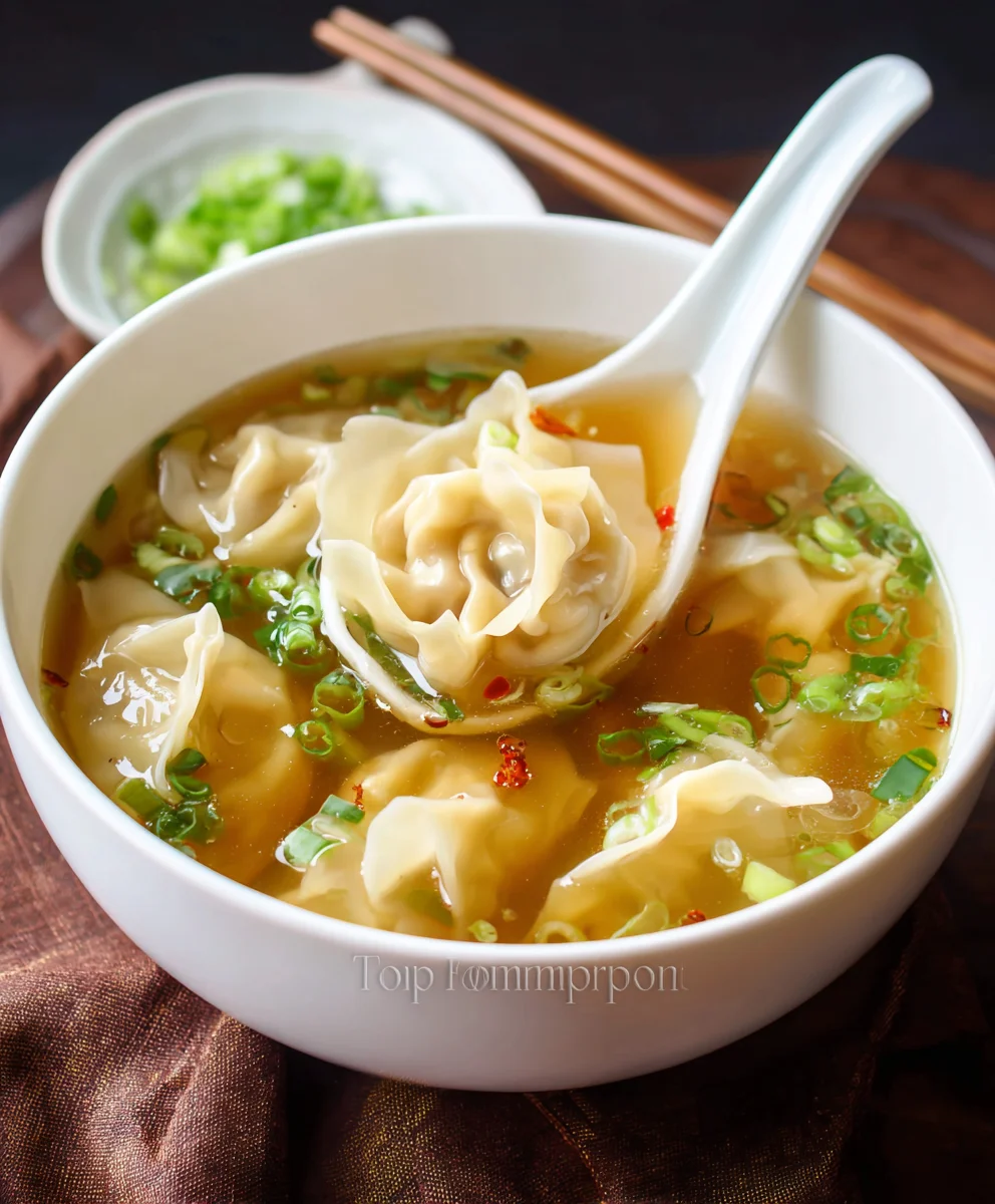 Easy Beef Wonton Soup Recipe-Flavorful & Quick