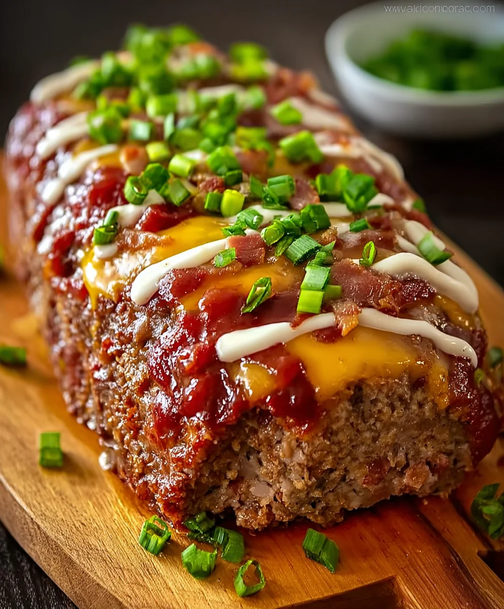 Cheeseburger Meatloaf - Juicy Beef & Cheddar Comfort