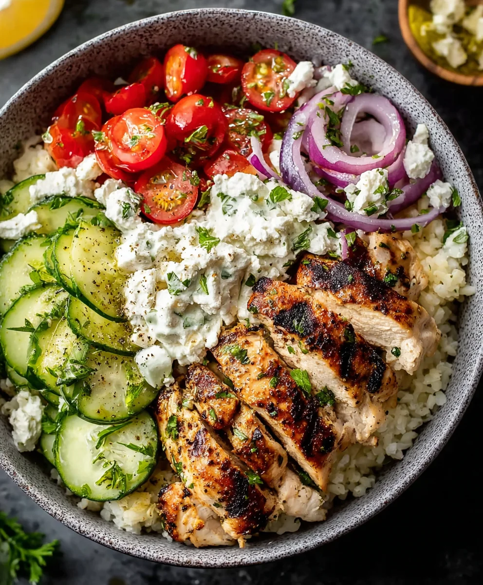 Delicious Greek Chicken Bowls- Easy & Flavorful Dinner