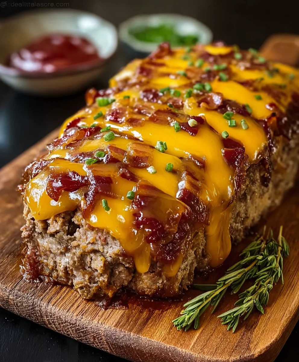 Cheeseburger Meatloaf - Juicy Beef & Cheddar Comfort