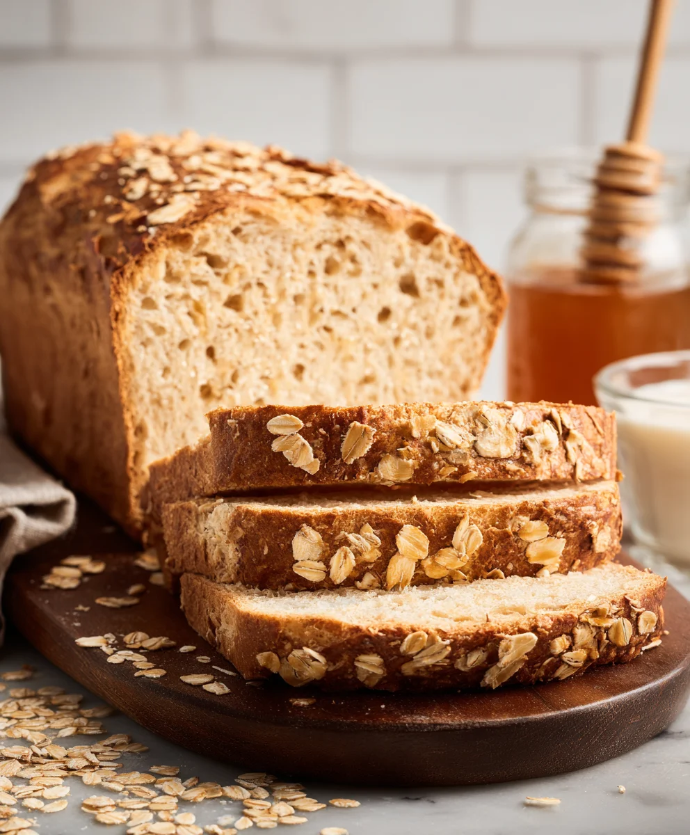 Sweet Honey Oat Bread Recipe - Easy Homemade Loaf