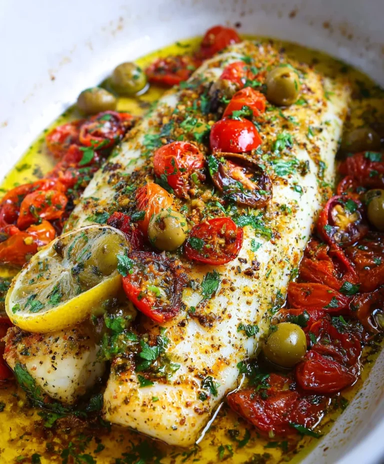 Easy Mediterranean Baked Fish – Quick & Flavorful Dinner