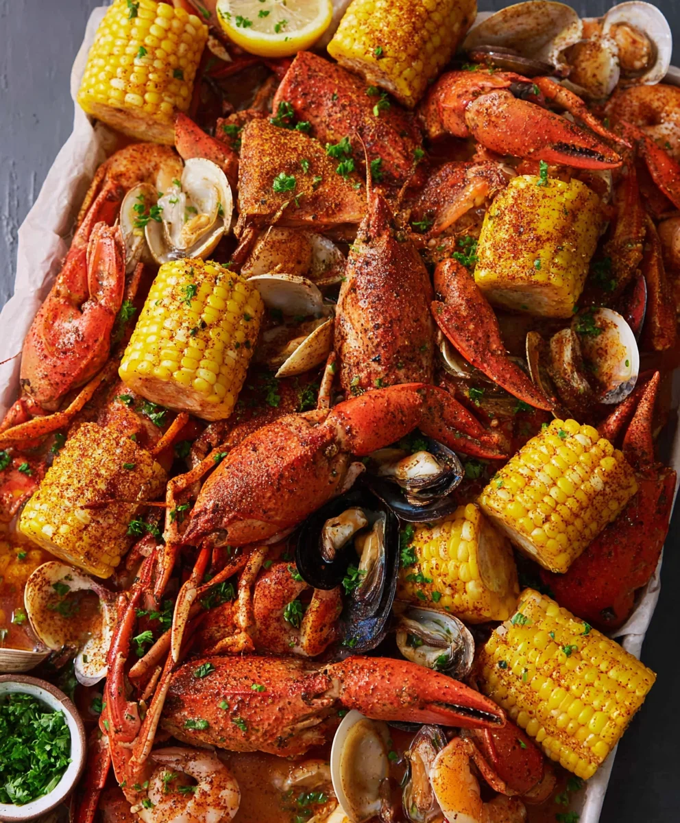 Spicy Cajun Seafood Boil-Garlic Butter Recipe