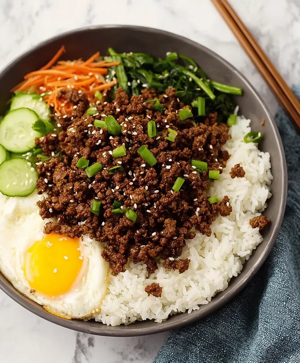 Quick Korean Ground Beef Bowl - Easy Weeknight Dinner