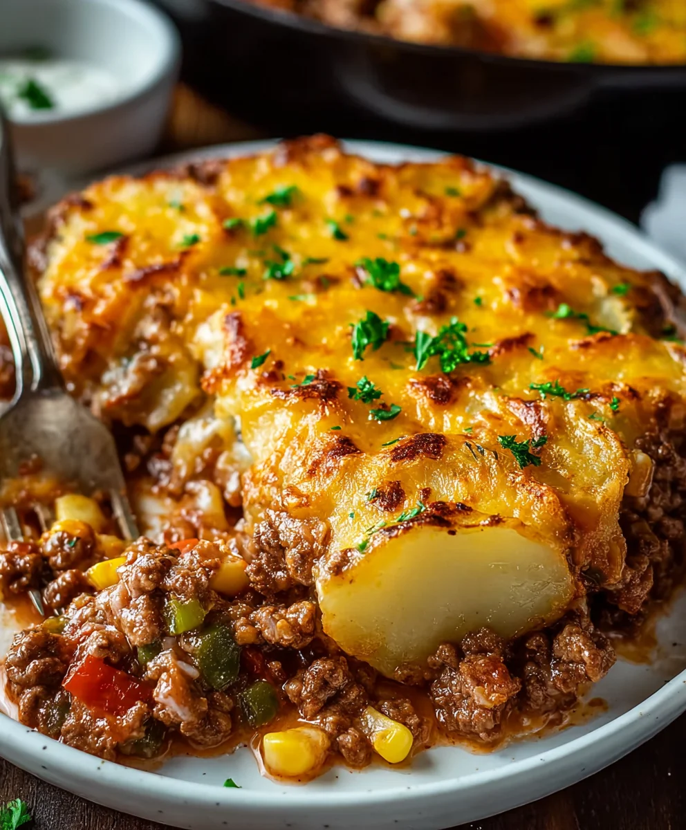 Easy Ground Beef Hobo Casserole Recipe