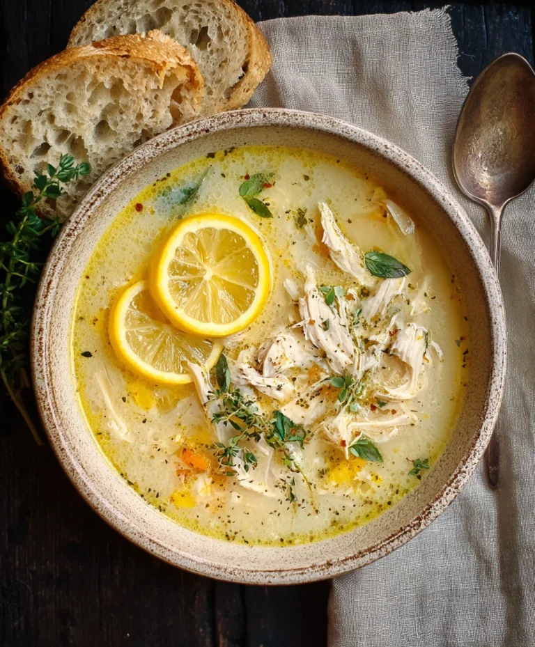 Greek Lemon Chicken Soup – Zesty & Delicious Recipe