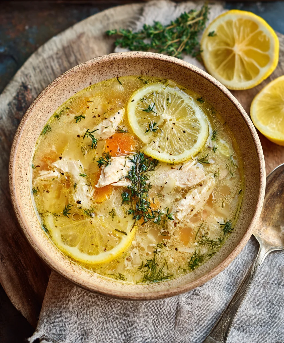 Greek Lemon Chicken Soup - Zesty & Delicious Recipe