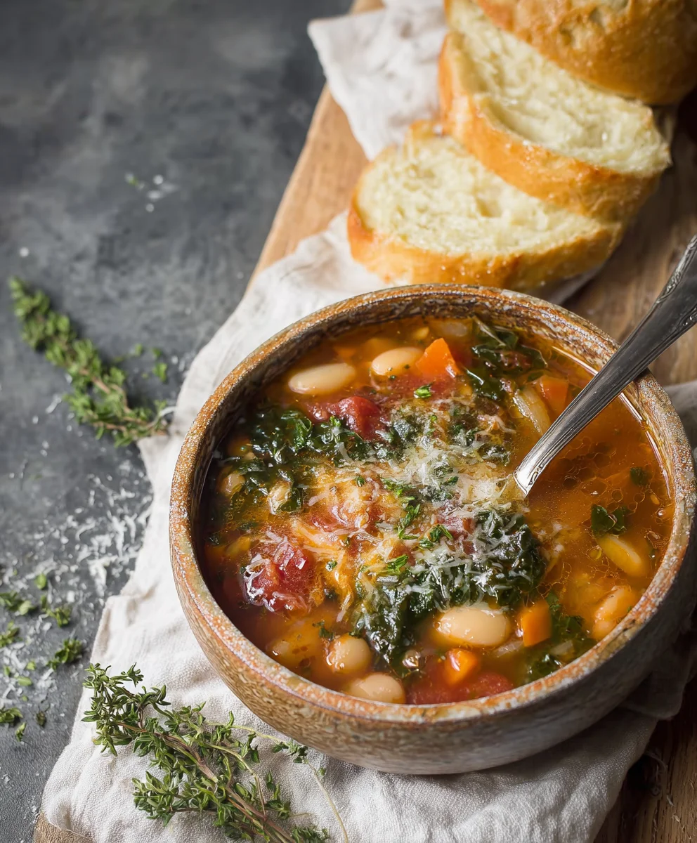 Hearty Beef Winter Minestrone Soup - Comforting Recipe