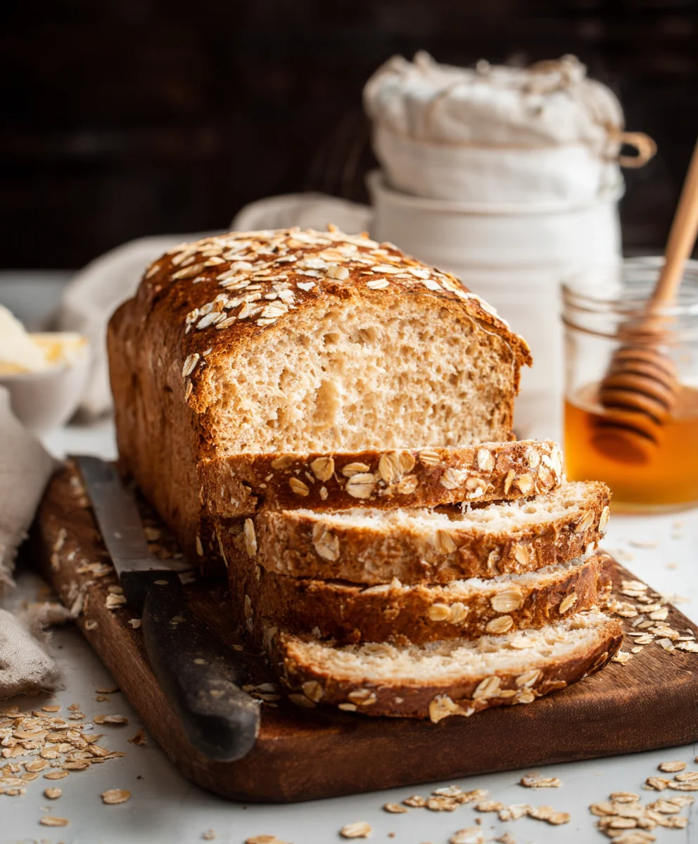 Sweet Honey Oat Bread Recipe - Easy Homemade Loaf