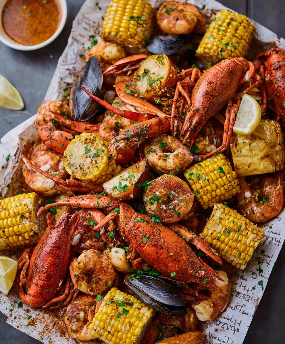 Spicy Cajun Seafood Boil-Garlic Butter Recipe