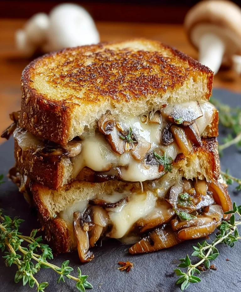 Caramelized Mushroom Grilled Cheese Recipe