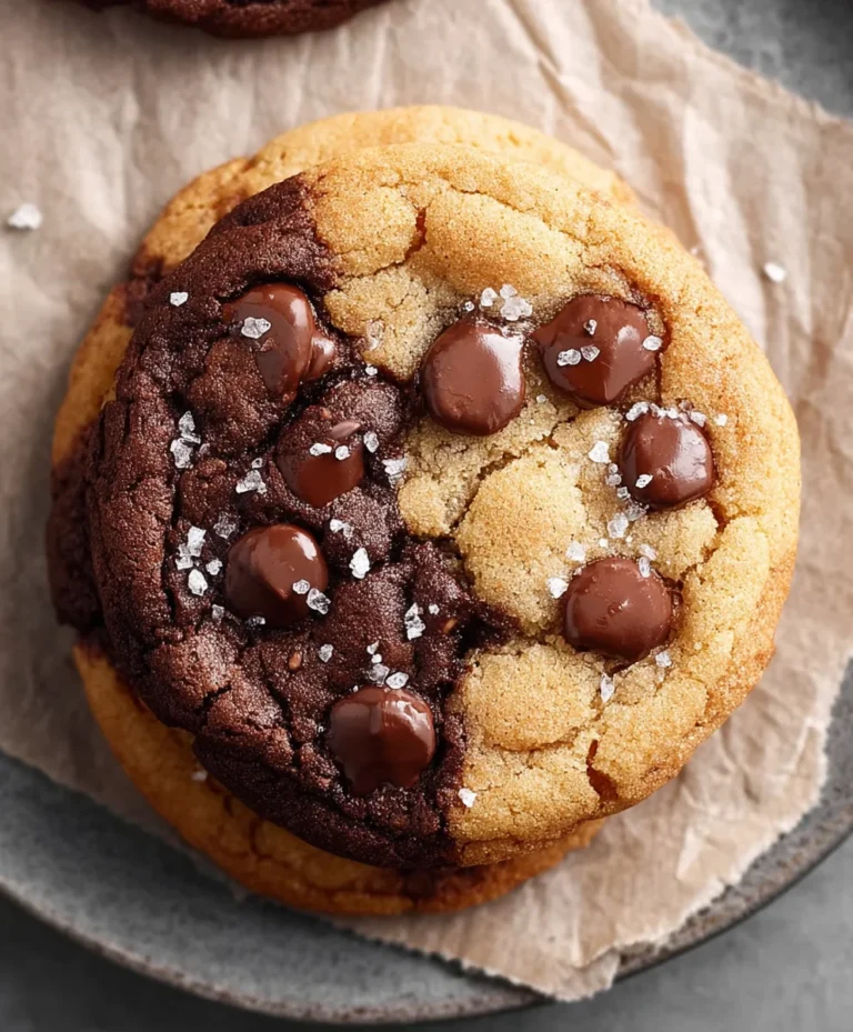 Decadent Brookie Cookies-Best Chocolate Chip Brownie Swirl