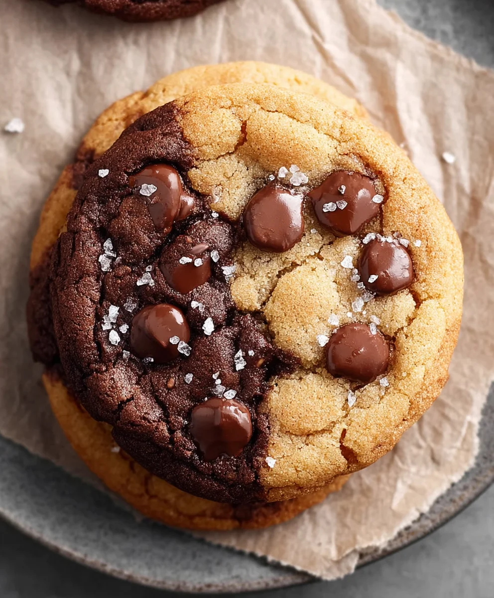 Decadent Brookie Cookies-Best Chocolate Chip Brownie Swirl