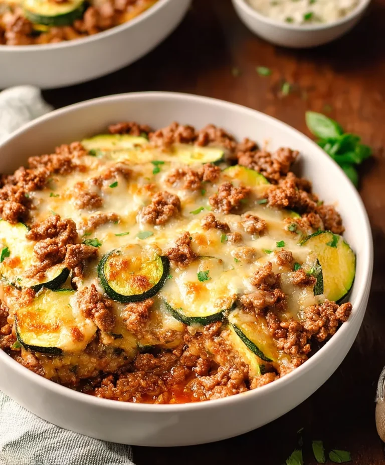 Easy Zucchini Ground Beef Casserole Recipe