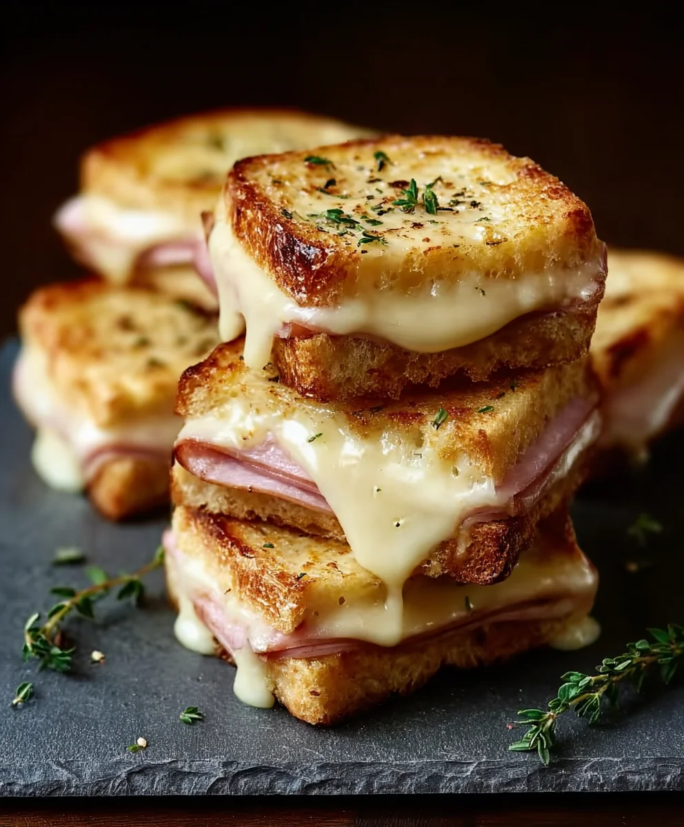 Easy Mini Croque Monsieur Recipe- Delicious Beef & Cheese Bites