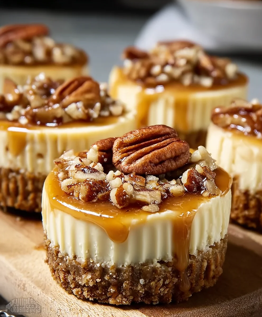Pecan Pie Cheesecakes-Decadent Dessert Delight