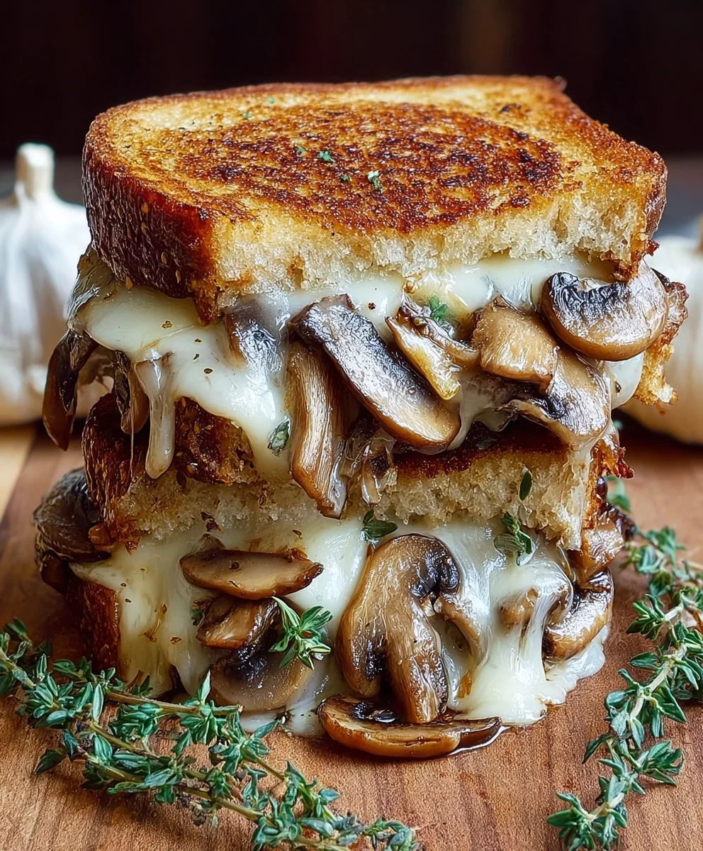 Caramelized Mushroom Grilled Cheese Recipe