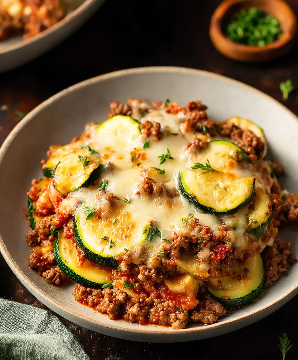 Easy Zucchini Ground Beef Casserole Recipe