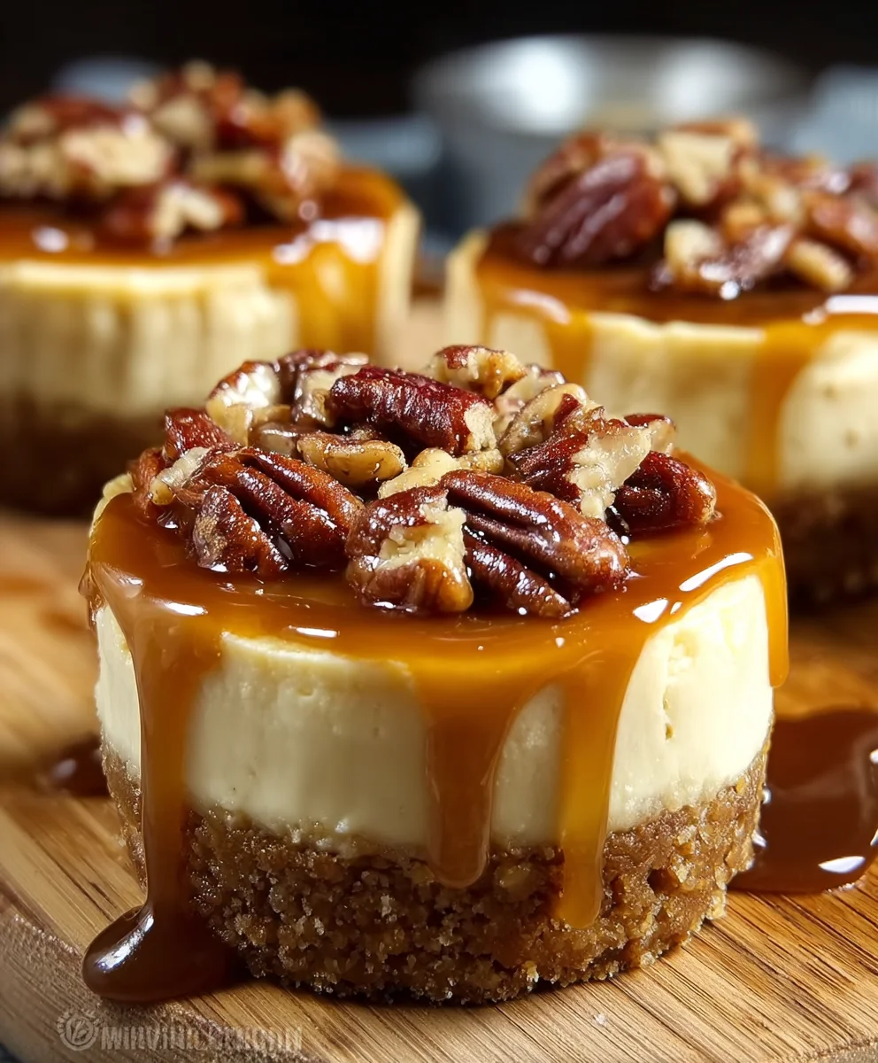 Pecan Pie Cheesecakes-Decadent Dessert Delight