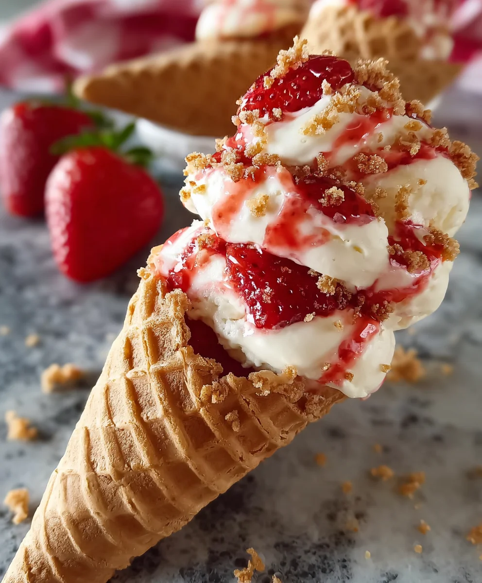 Delicious Cheesecake Cones-Easy No-Bake Dessert