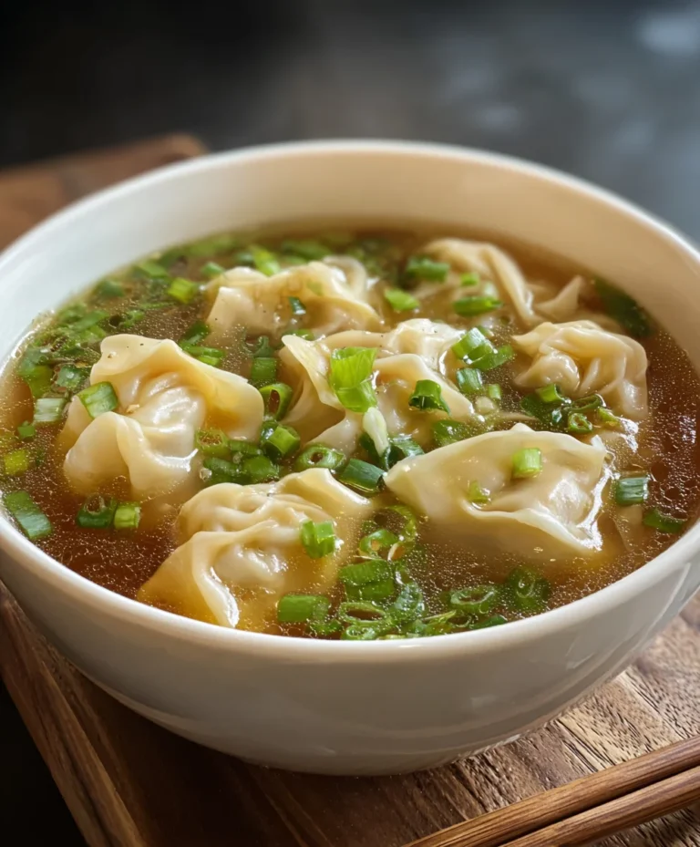Easy Beef Wonton Soup Recipe – Comforting & Quick