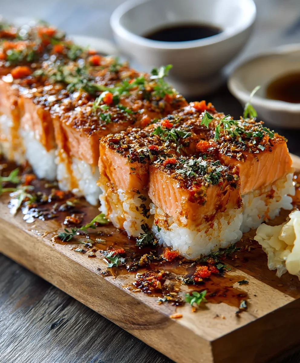 Spicy Salmon Sushi Bake-Easy Delicious Recipe