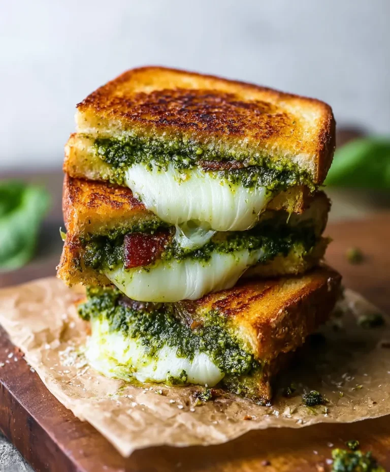 Sourdough Pesto Grilled Cheese-Ultimate Flavor Sandwich