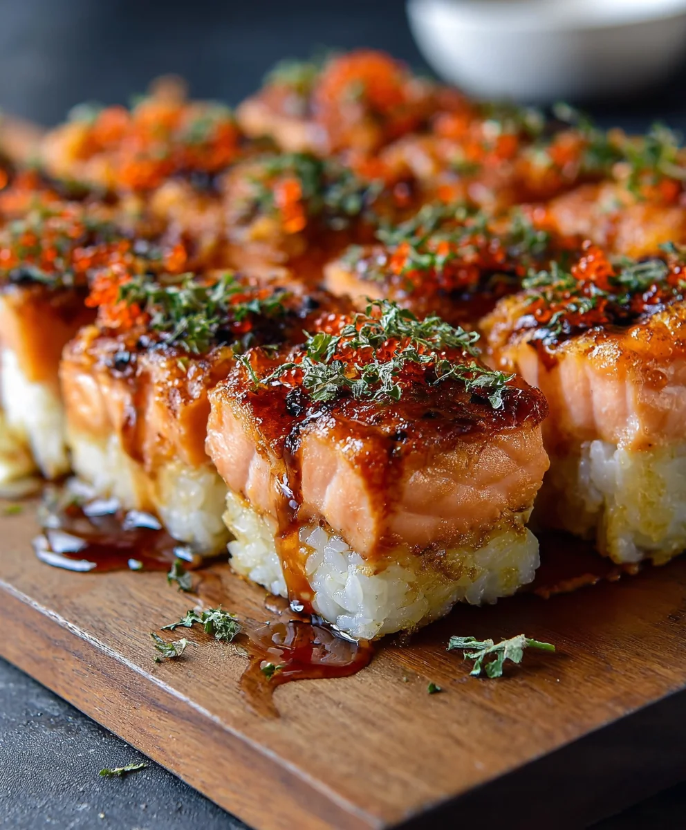 Spicy Salmon Sushi Bake-Easy Delicious Recipe