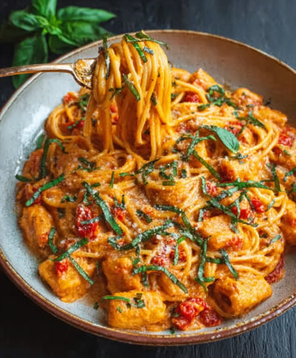 Creamy Tomato Garlic Pasta - Easy & Delicious Recipe