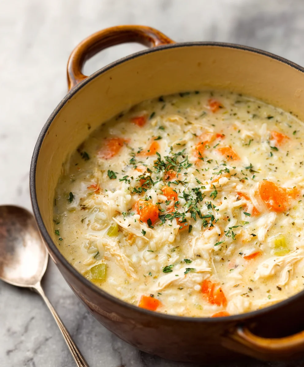 Creamy Chicken and Rice Soup Recipe