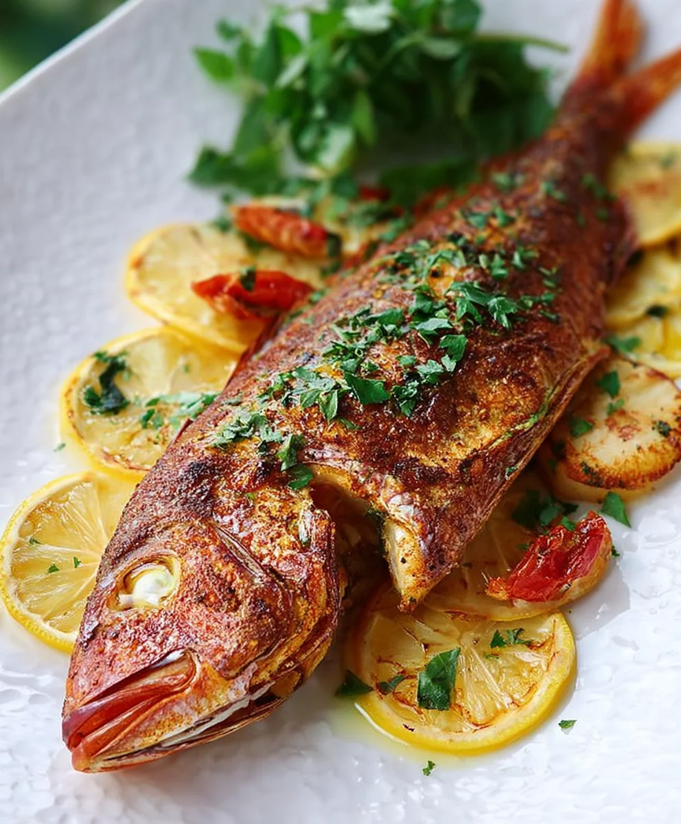 Oven-Baked Whole Yellowtail Snapper- Easy & Delicious Fish
