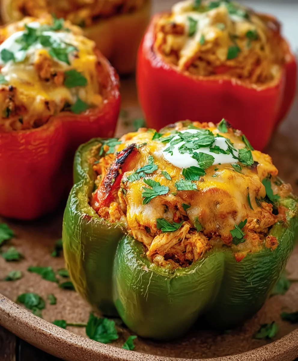 Easy Chicken Stuffed Peppers Recipe