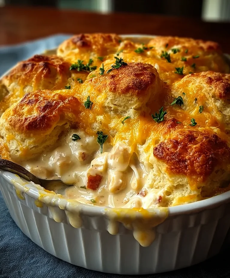 Creamy Chicken Biscuit Bake Comfort Food Delight