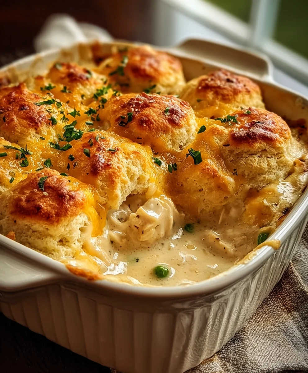 Creamy Chicken Biscuit Bake Comfort Food Delight
