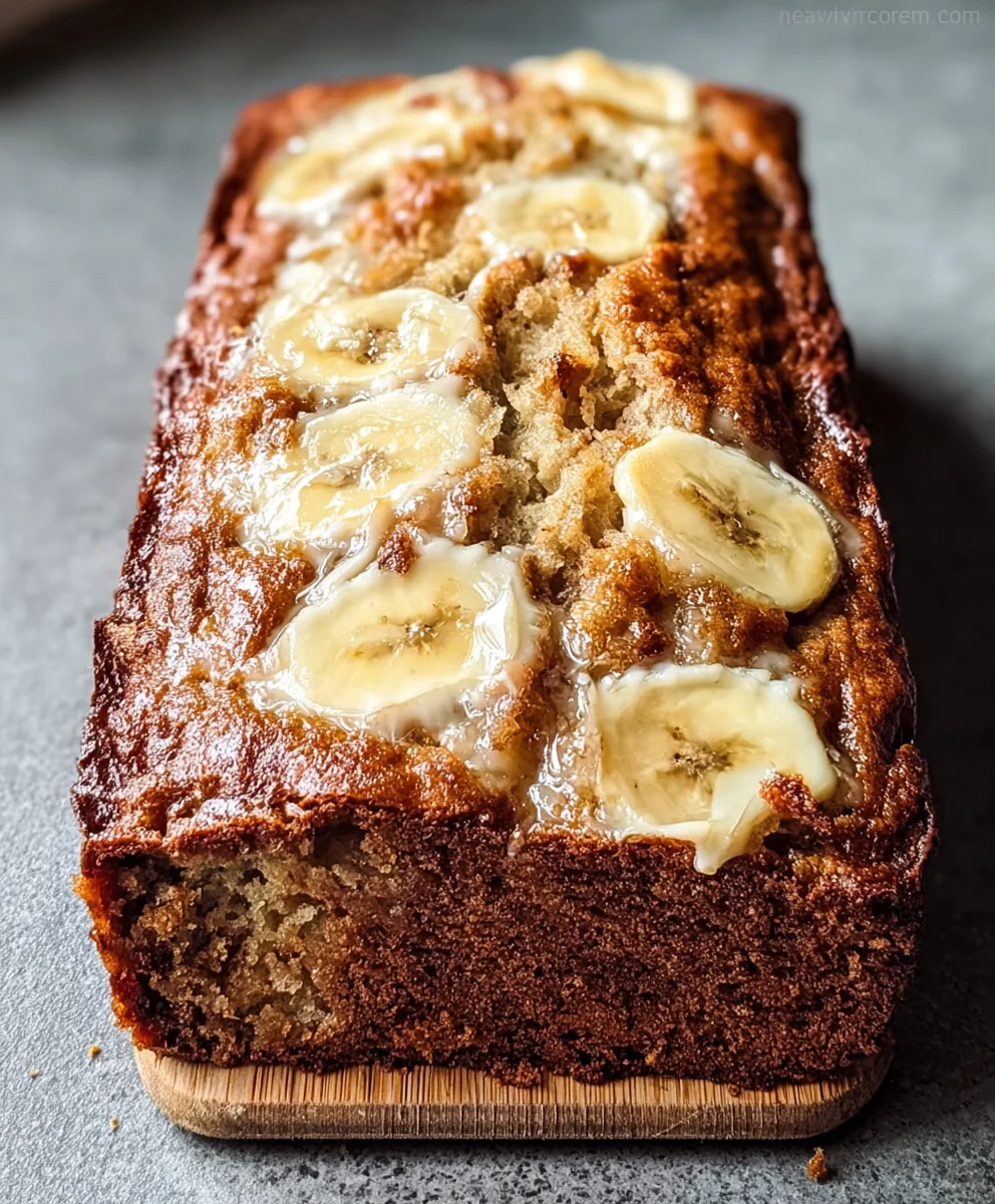 Cream Cheese Banana Bread-Rich Moist Flavor