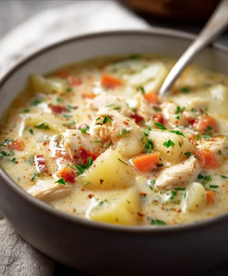 Creamy Chicken Potato Soup – Comforting & Easy Recipe