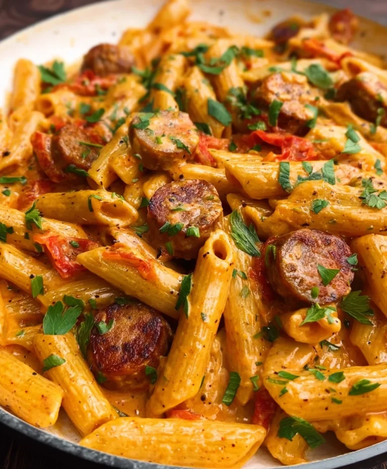 Creamy Cajun Sausage Pasta Quick & Easy Dinner