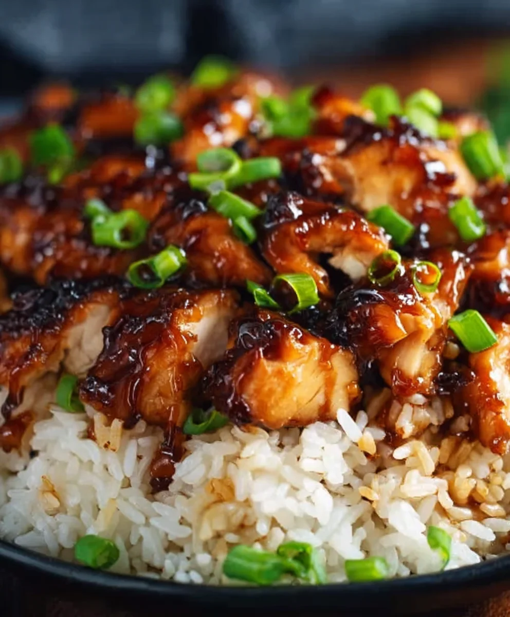 Honey BBQ Chicken Rice-Quick & Easy Dinner