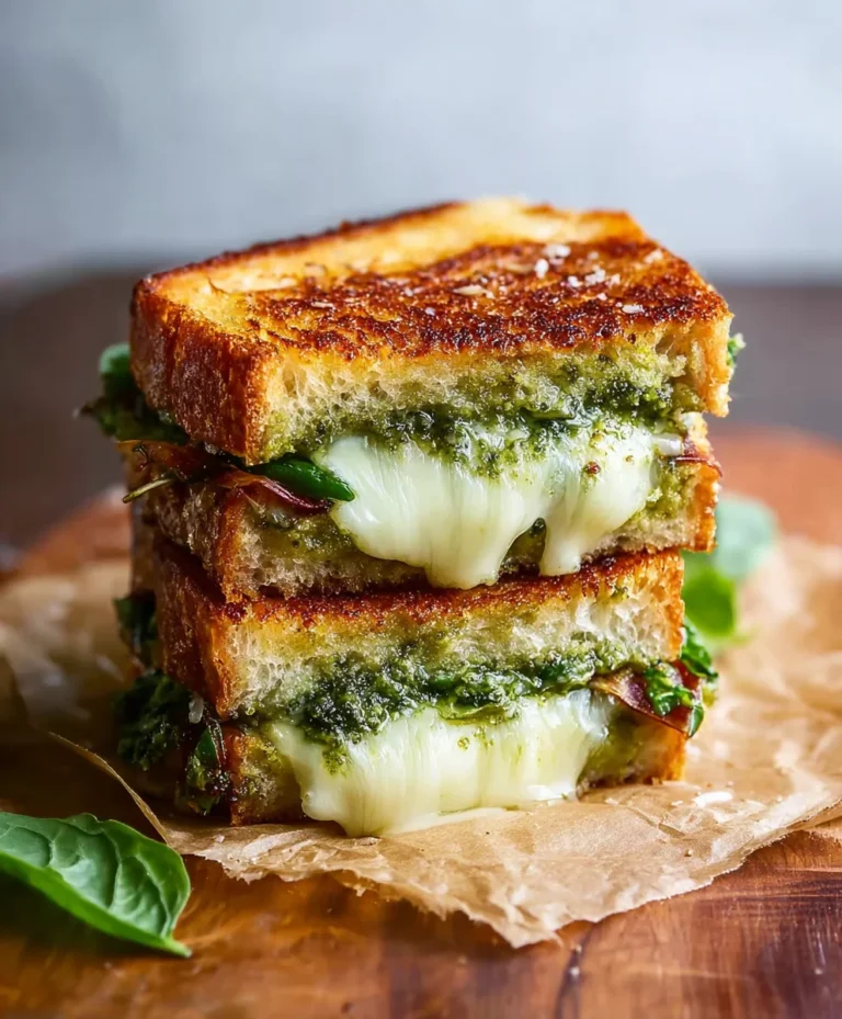 Sourdough Pesto Grilled Cheese-Ultimate Flavor