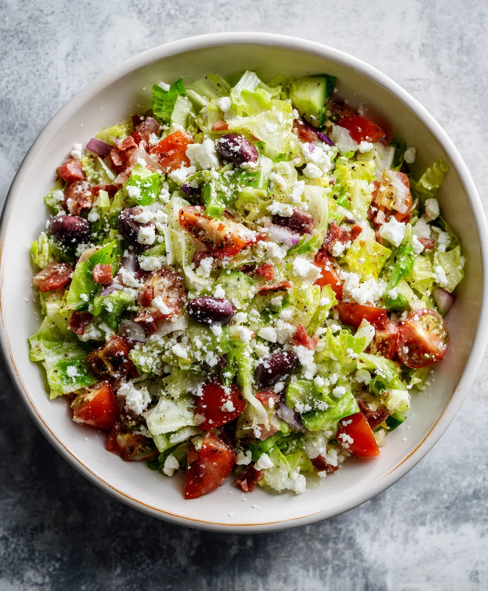 Easy Parmesan Chopped Salad Recipe