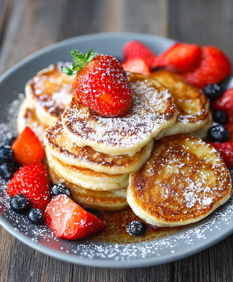 Fluffy Cottage Cheese Pancakes - Easy Healthy Breakfast