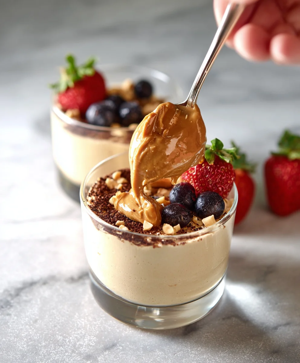 Creamy Cottage Cheese Peanut Butter Mousse Delight