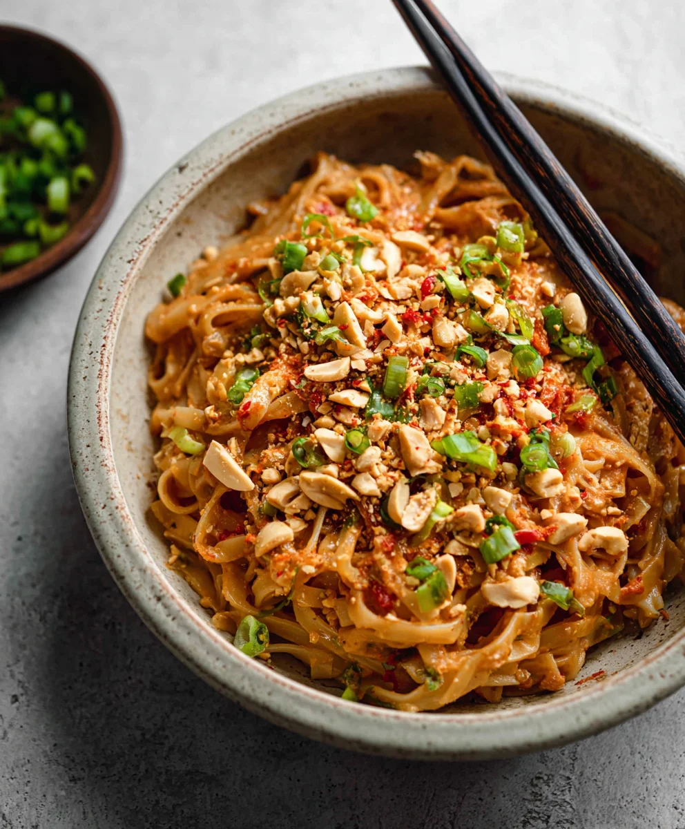Spicy Peanut Butter Noodles - Quick & Easy Recipe