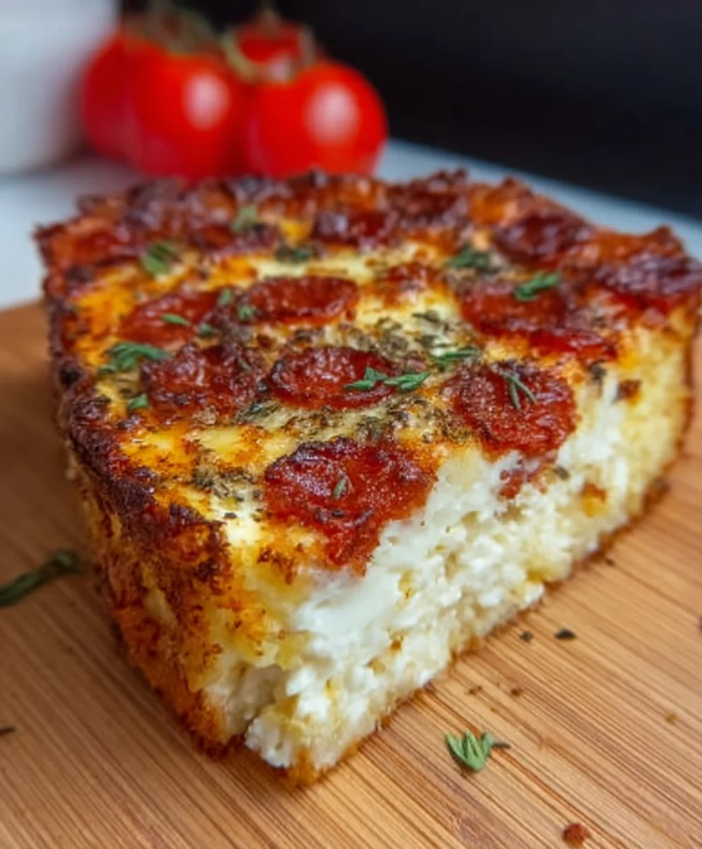 Pizza Cottage Cheese Bake- Easy Healthy Recipe