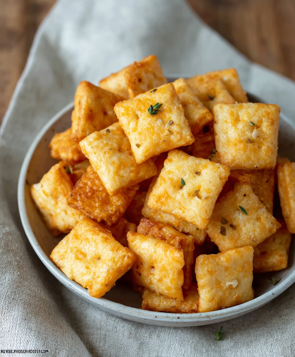 Easy Gluten Free Cheez Its - Delicious Cheesy Crackers
