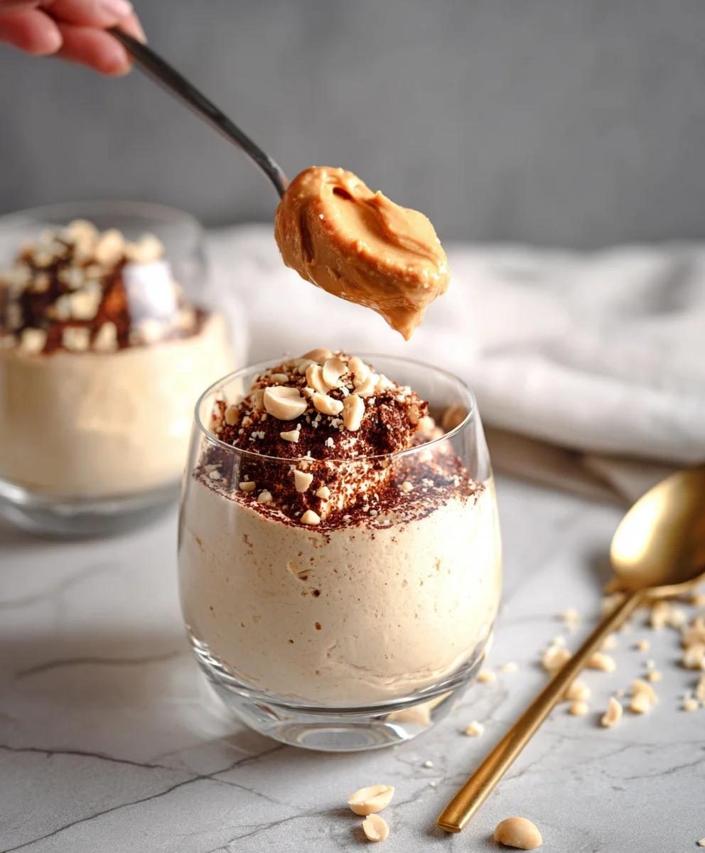 Creamy Cottage Cheese Peanut Butter Mousse Delight